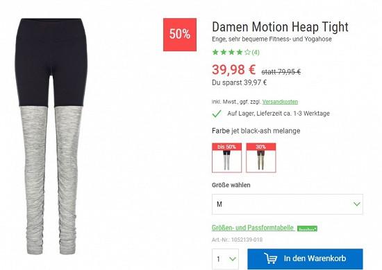 Super.Natural Damen Motion Heap Tight 39,98€ - 50% reduziert