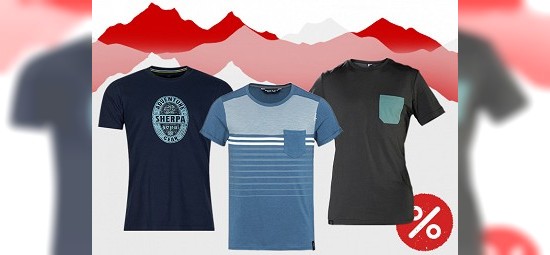 T-Shirts im Outlet der bergfreunde - Rabatte von bis zu 50 %