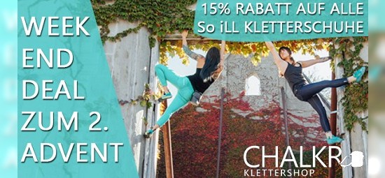 Advents-Deal - 15% auf Kletterschuhe von So ILL bei chalkr