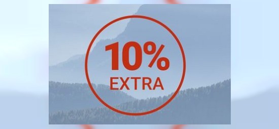 10% Extra-Rabatt auf das gesamtes Outlet bei bergzeit